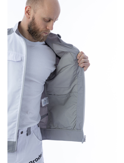 Куртка BRODEKS KS 202 цв. белый/серый