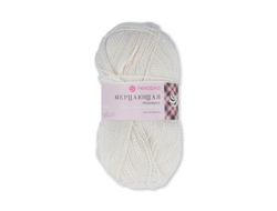 Пряжа Мерцающая Пехорка Состав: 96% акрил высокообъёмный, Метанит-4% Вес и длина нити:100 г 430 м. цвет    Белая