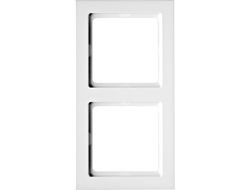 Рамка 2 поста Berker серия Q.3, полярная белизна бархат