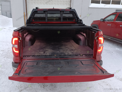 Жёсткая 4-секционная крышка HAL Pro с широкой дугой для пикапа Changan Hunter Plus, открытие на 1/3