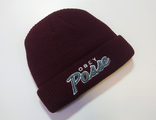 Шапка OBEY Posse Beanie Бордовый