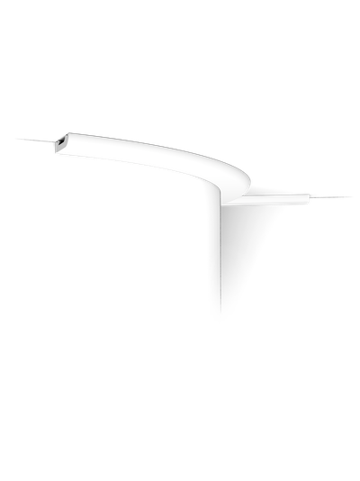 Плинтус ORAC Decor SX182, дюрополимерный, влагостойкий, ударопрочный, под покраску, длина 2 метра