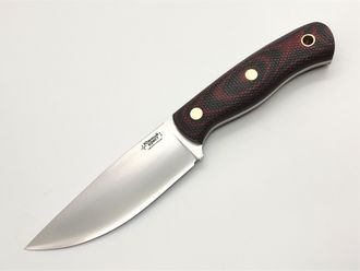 Нож Барибал сталь N690 красно-черная микарта