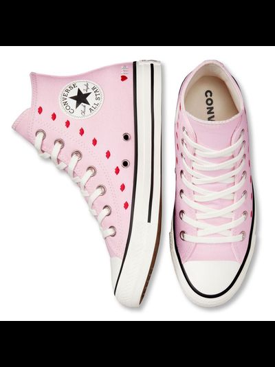 Converse Chuck 70 Valentines Day розовые высокие с губками