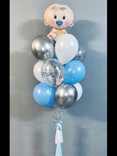 НАБОР ШАРОВ С ГЕЛИЕМ НА ВЫПИСКУ ДЛЯ МАЛЬЧИКА №108