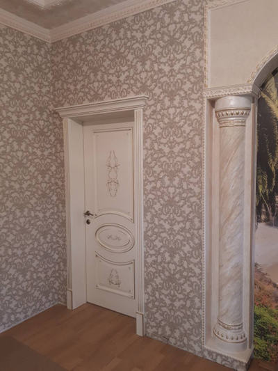 PORTE RICHI (Беларусь). АРБАТ, ПАОЛА (Л63), Ral 9010/ ПАТИНА ЗОЛОТО. ПОЛОТНО ГЛУХОЕ