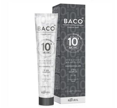 Kaaral BACO COLOR FAST Перманентный краситель для волос 10 минут, 100 мл