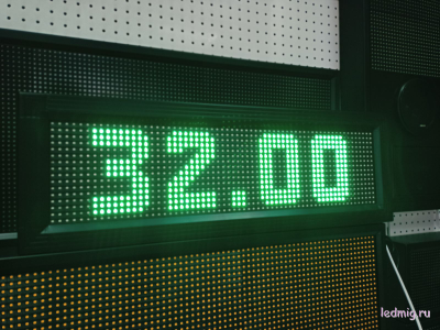 Электронное табло АЗС-210*690mm (зеленый)