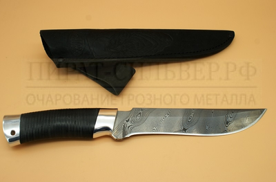 Нож "Н2" контрастный дамаск ЗЗОСС  Златоуст
