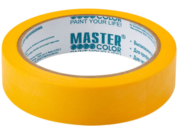 Лента малярная золотистая, рисовая бумага, термостойк. до 120°C, УФ-стойкость до 30 дней, 24 мм х 25 м MASTER COLOR 30-6122