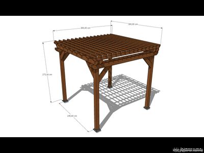 Пергола деревянная К-3