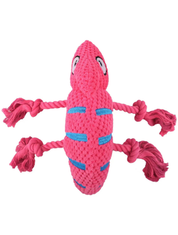 Игрушка Mr.Kranch для собак, Хамелеон розовая, 26 см