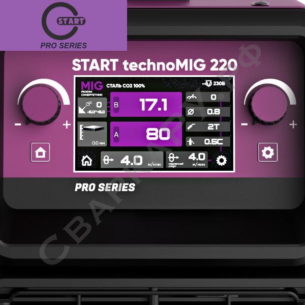 Полуавтомат для MIG/MAG сварки Старт technoMIG 220