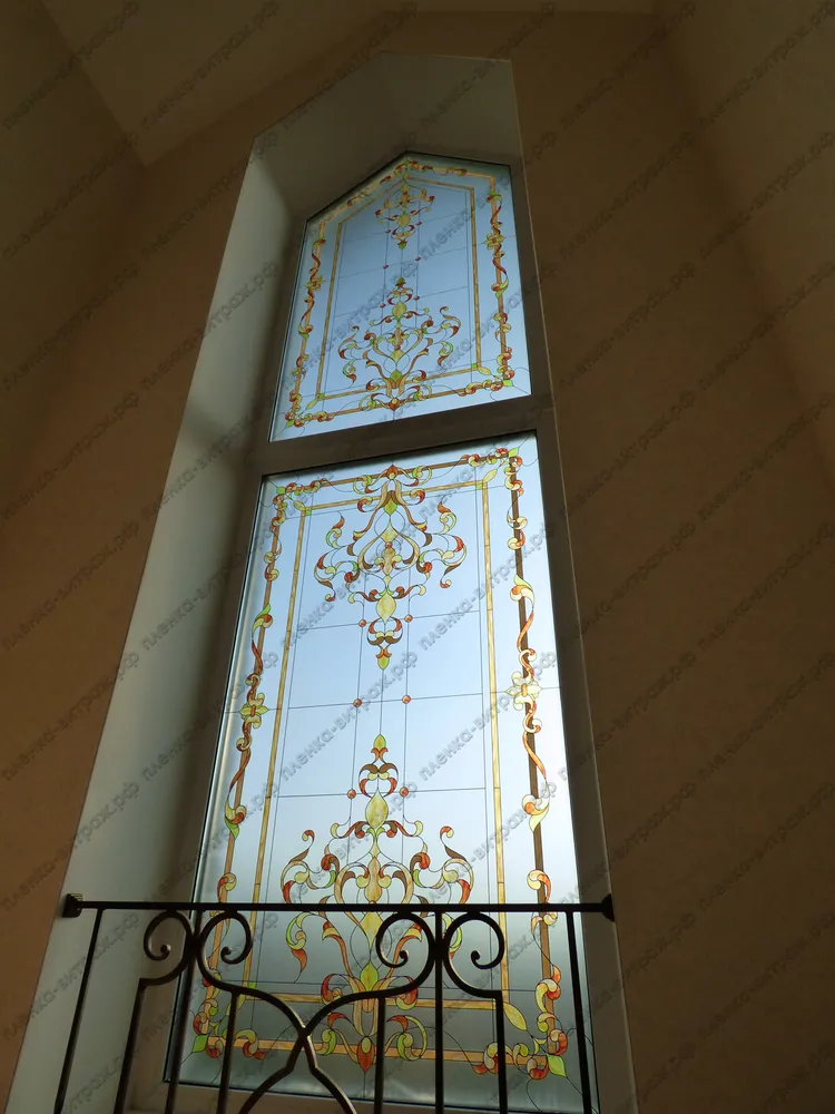 Витражная пленка на окна - Альтернатива шторам - фото 10