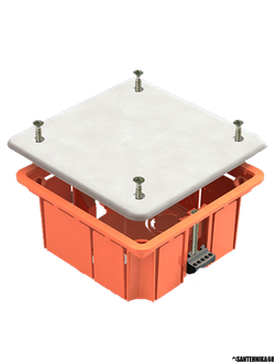 Коробка КМ41022 распаячная 92х92x45мм для полых стен