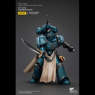 Претор Альфа-легиона (Warhammer Horus Heresy) - КОЛЛЕКЦИОННАЯ ФИГУРКА 1/18 Alpha Legion Praetor with Power Sword (JT01215) - JOYTOY