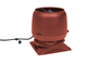 Вентилятор Vilpe ECo220S/160, 0-1000 м3/час, с основанием 300х300мм красный