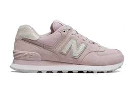 New Balance 574 Роовые (Экозамша) фото