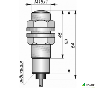 Оптический бесконтактный датчик ОИ11 (Д16Т)