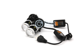 Билед модули Aozoom Mini-Led H4 мини линзы, 6000K, 12V, 35W/45W (комплект, 2шт)