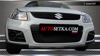 Premium защита радиатора для Suzuki SX4 Classic (2010-2013)