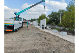 Монтаж забора ПО-2М