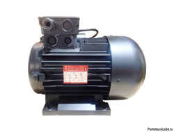 Двигатель 2,6 кВт, 230В,  H100 B3 AC24 C90, полый вал d24мм, фланец насоса 75 мм
