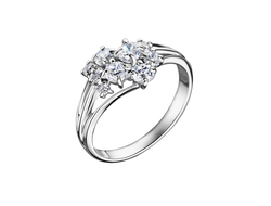 Кольцо бриллианты разного размера арт. 911008.