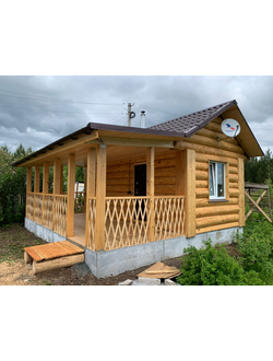 Бани из бревна "в лапу"