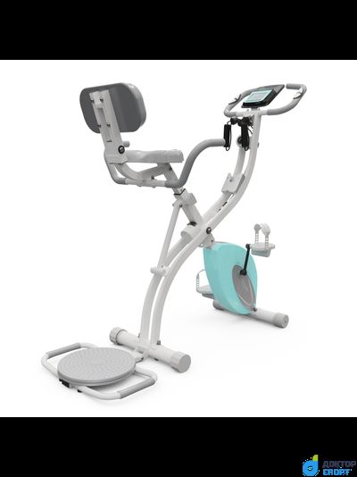 Велотренажер X-Bike DFC DavCreator Max PRO, бело-голубой