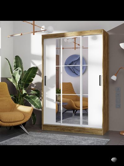 Тайм ШКК-03 шкаф-купе Крафт/Белый