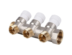 Коллектор STOUT распределительный 3/4", 3 отвода 1/2" (Арт. SMB 6851 341203)