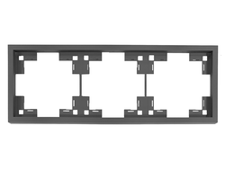 Рамка тройная стандарт, базальт Rikett - 35830 BT