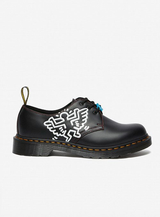 Ботинки Dr.Martens 1461 Keith Haring черные с принтом