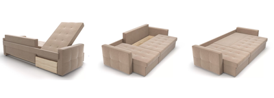 ГРЕЙС угловой диван ULTRA COCOA светло-коричневый (Софт)