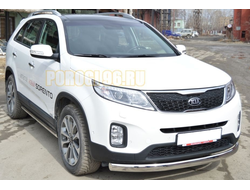 Защита переднего бампера Kia Sorento