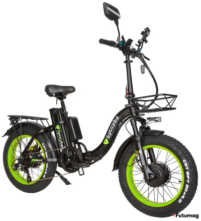 Электровелосипед Syccyba H2 (F11) DUAL 20AH зеленый