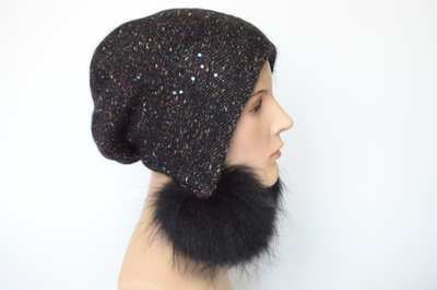 Шапка Vizio 1010 с помпонами