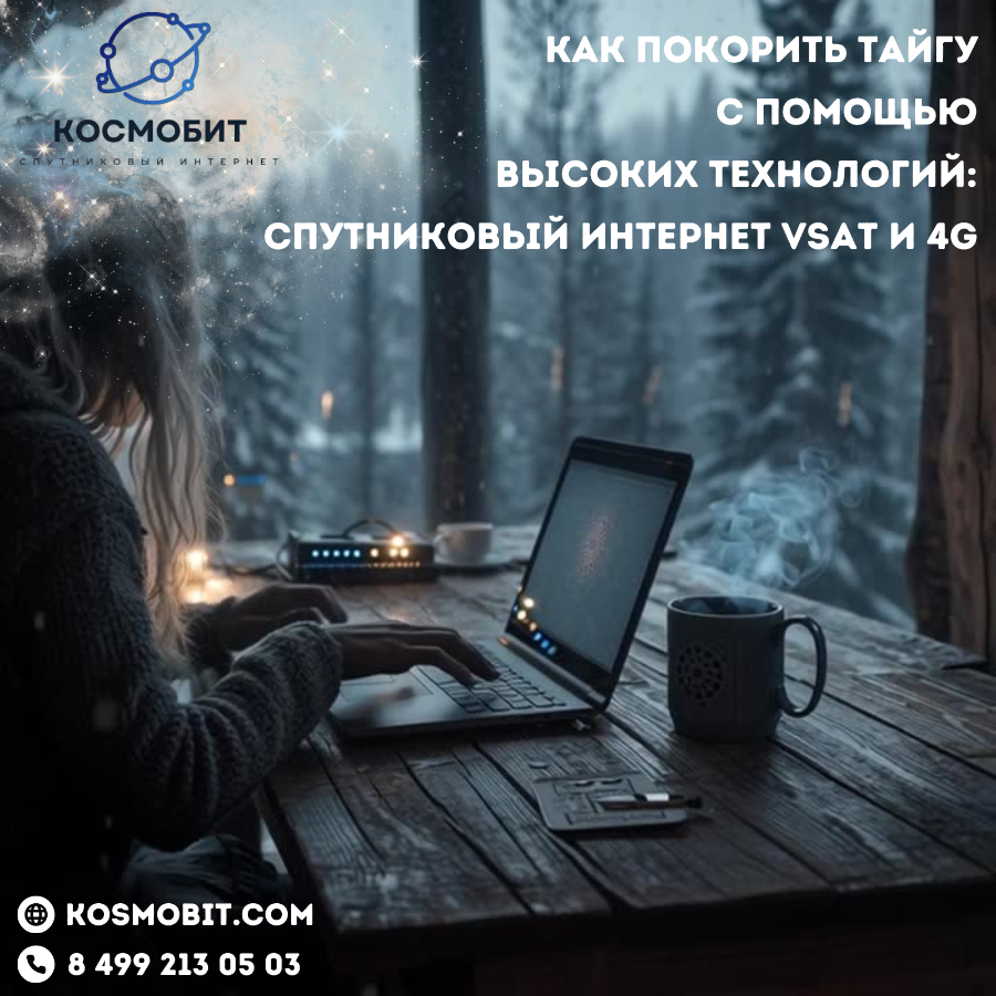 Как покорить тайгу с помощью высоких технологий: спутниковый интернет VSAT и 4G