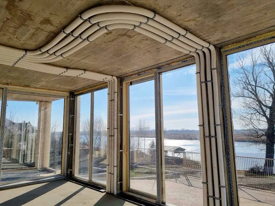 Низкопрофильные пластиковые воздуховоды Blizzard Lufttechnik (Германия) загородный Дом