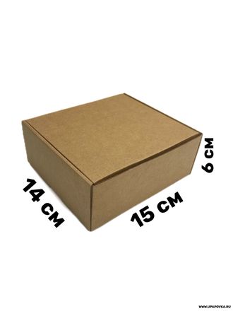 Коробка картонная 15 x 14 x 6 см