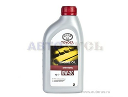 Масло моторное Toyota Engine oil 0W30 синтетическое 1 л 08880-80366-GO купить в Туле на Марата 100