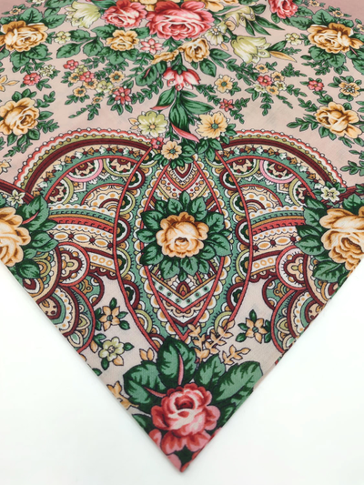 Павловопосадский платок Цветочная нимфа 1831-16