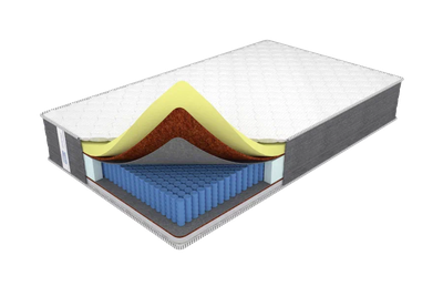 Матрас анатомический / ортопедический на усиленном блоке независимых пружин, с пеной «Memory Foam»  - Memory premium sleep