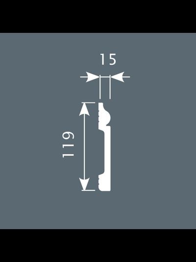 Cosca напольный плинтус, экополимер PX004