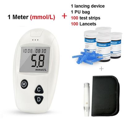 Глюкометр SINOCARE Safe-Accu набор 100 тестов