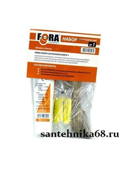 Набор сантехнический Fora 12 уплотнительная паста + лен