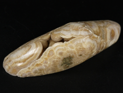 Арагонит, почковидные агрегаты, полировка, Россия, КЧР, Урупский район (63*23*20 мм, 34 г) №37739