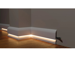 Напольный плинтус Decor-Dizayn DD700, для покраски, влагостойкий, ударопрочный, 2 метра