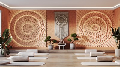 Панно гипсовое SHANGRILA артикул SPN11